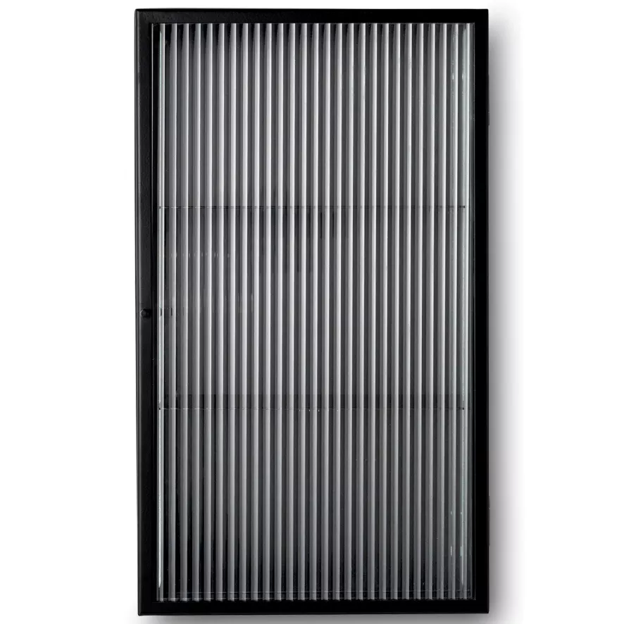 Ferm Living Haze Wandkast Reeded Glas Black 1 Ferm Living Haze Wandkast Reeded Glas Black
