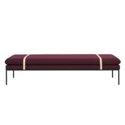 Ferm Living Turn Daybed Bank Fiord Bordeaux