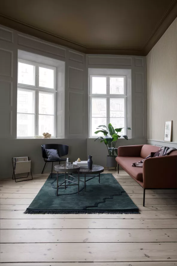 Ferm Living Turn Sofa Bank Wool 3-zits Donkerblauw 10 Ferm Living Turn Sofa Bank Wool 3-zits Donkerblauw - Afbeelding 10