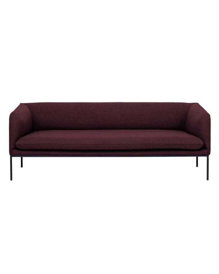 Ferm Living Turn Sofa Bank Fiord 3-zits Bordeaux 1 Ferm Living Turn Sofa Bank Fiord 3-zits Bordeaux