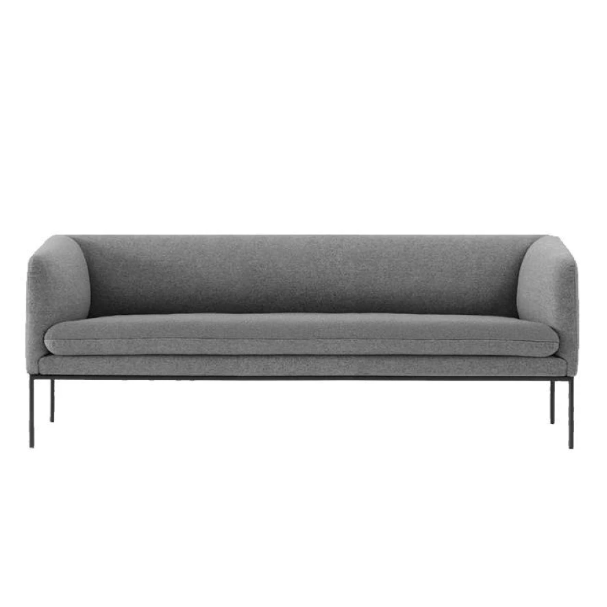 Ferm Living Turn Sofa Bank Wool 3-zits Donkerblauw 2 Ferm Living Turn Sofa Bank Wool 3-zits Donkerblauw - Afbeelding 2
