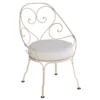 Fermob 1900 Fauteuil Met Off-white Zitkussen Nutmeg