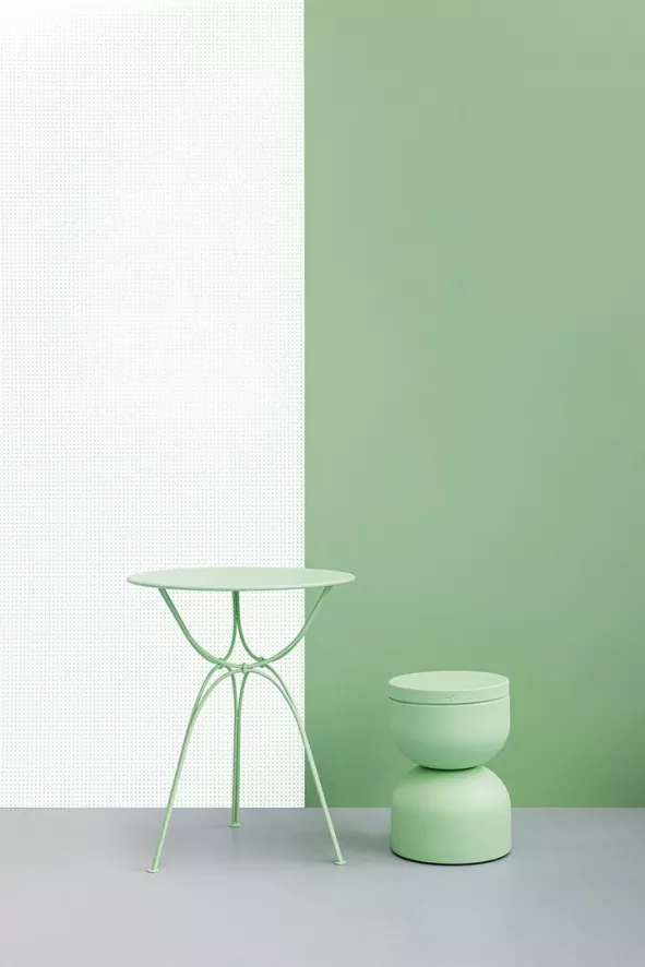 Fermob Airloop Tuintafel Ø 60cm Cotton White 4 Fermob Airloop Tuintafel Ø 60cm Cotton White - Afbeelding 4