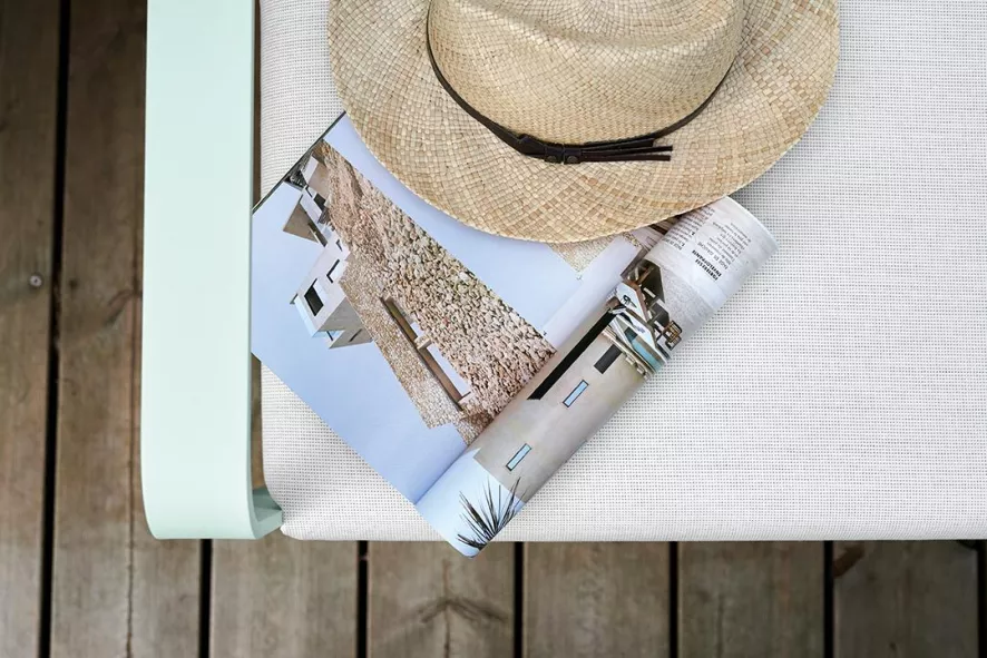 Fermob Bellevie 3-zit Loungebank Kussen Antraciet Poppy 6 Fermob Bellevie 3-zit Loungebank Kussen Antraciet Poppy - Afbeelding 6