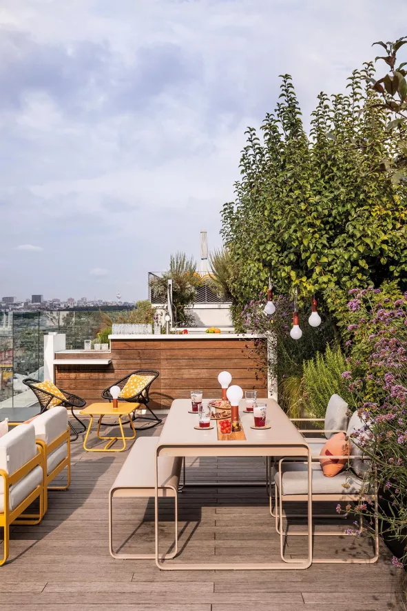 Fermob Bellevie Tuintafel 196x90 Met Opbergruimte Chili 7 Fermob Bellevie Tuintafel 196x90 Met Opbergruimte Chili - Afbeelding 7