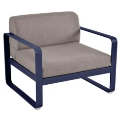 Fermob Bellevie Fauteuil Kussen Grey Taupe Deep Blue