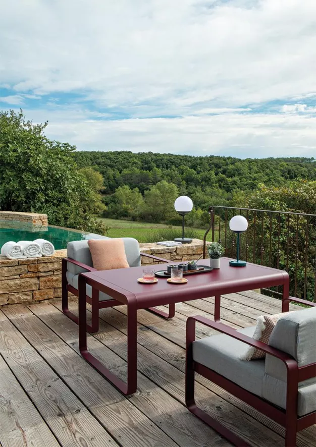 Fermob Bellevie Salontafel 140x80 Chili 10 Fermob Bellevie Salontafel 140x80 Chili - Afbeelding 10