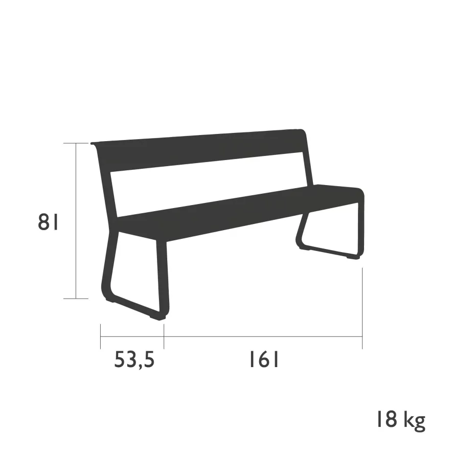 Fermob Bellevie Tuinbank Met Rugleuning Ice Mint 4 Fermob Bellevie Tuinbank Met Rugleuning Ice Mint - Afbeelding 4