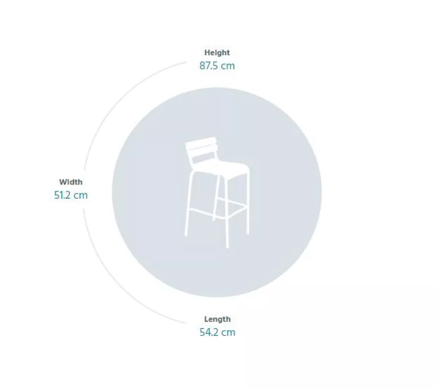 Fermob Luxembourg Barkruk Zonder Rugleuning Nutmeg 3 Fermob Luxembourg Barkruk Zonder Rugleuning Nutmeg - Afbeelding 3
