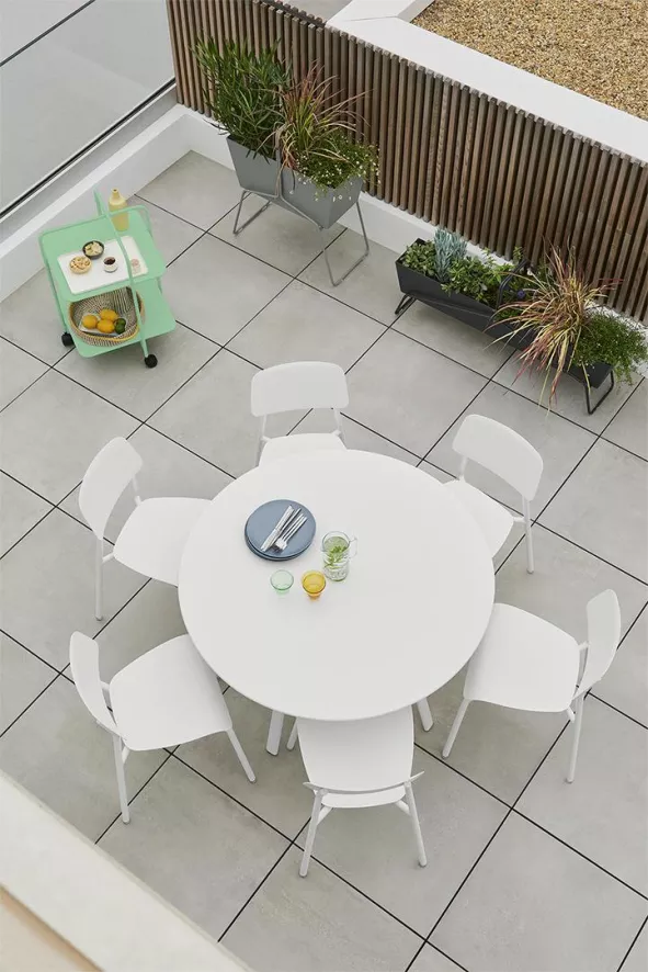 Fermob So'o Tuintafel Ø117 Capucine 4 Fermob So'o Tuintafel Ø117 Capucine - Afbeelding 4