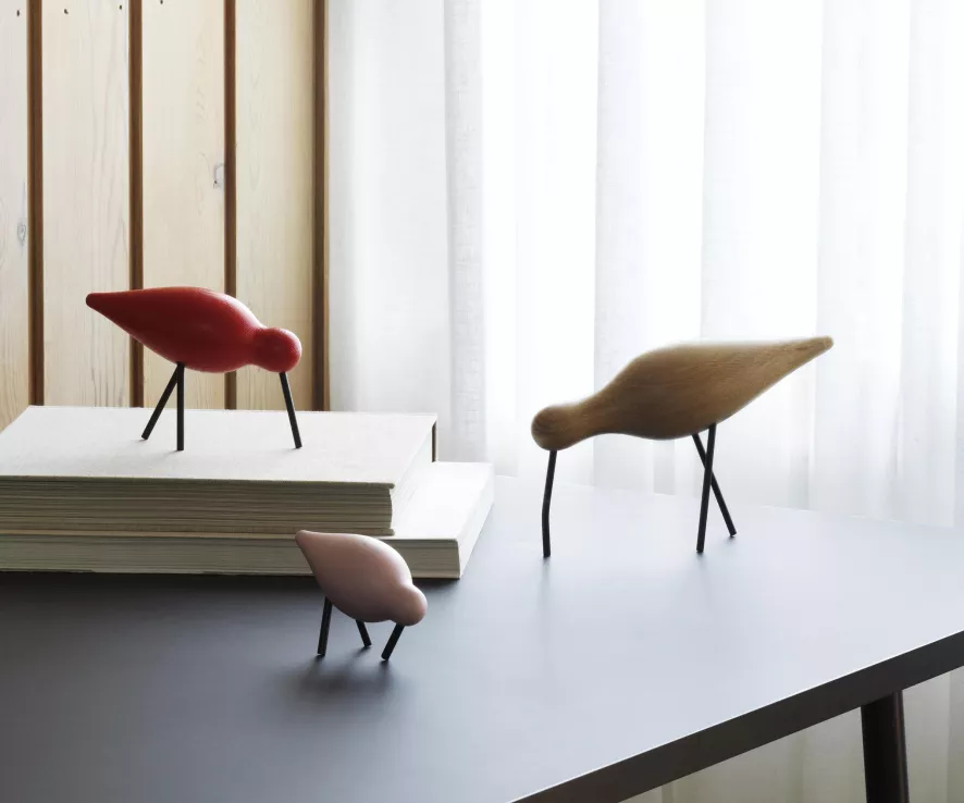 Normann Copenhagen Shorebird Vogel Collectors Item Large White/white 18 Normann Copenhagen Shorebird Vogel Collectors Item Large White/white - Afbeelding 18