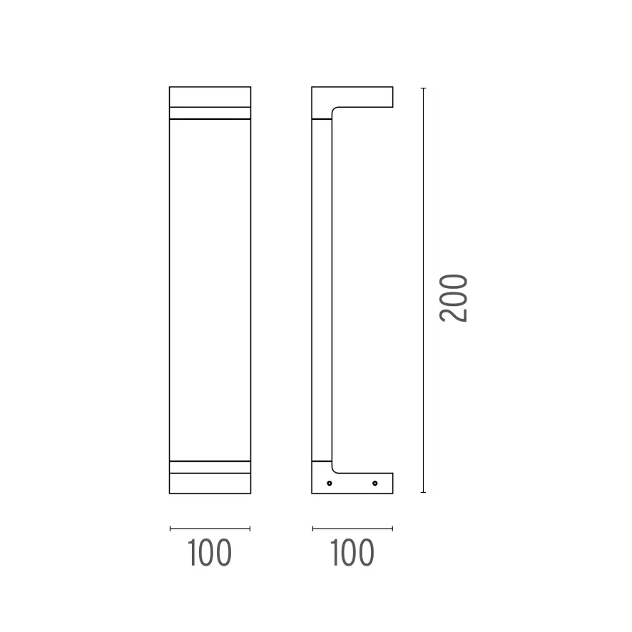 Flos Casting C 100x200 Sokkellamp LED 3000K Zwart 2 Flos Casting C 100x200 Sokkellamp LED 3000K Zwart - Afbeelding 2