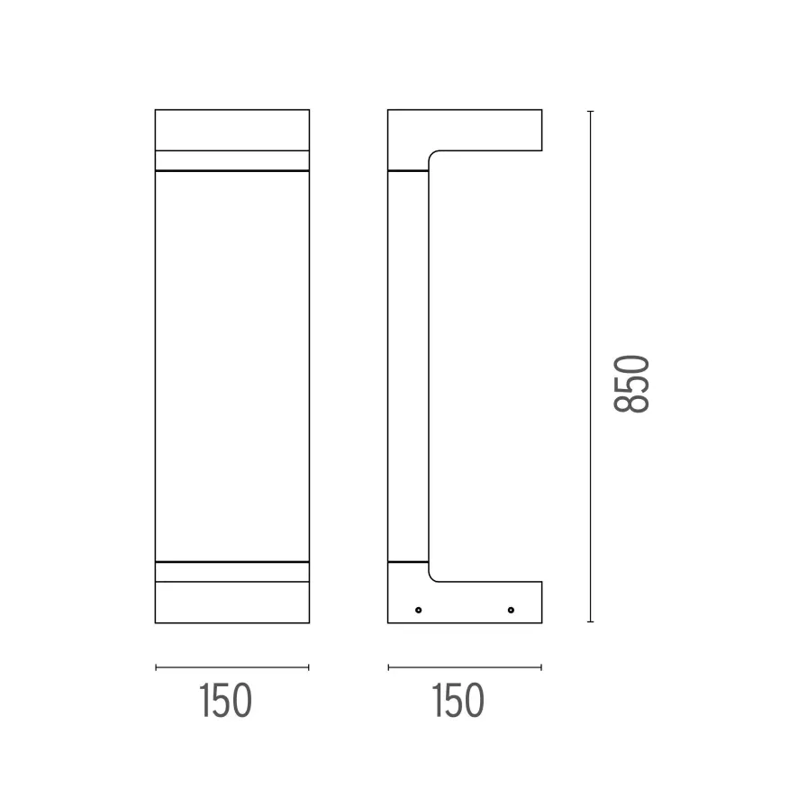 Flos Casting C 150x850 Sokkellamp LED 3000K Grijs 2 Flos Casting C 150x850 Sokkellamp LED 3000K Grijs - Afbeelding 2