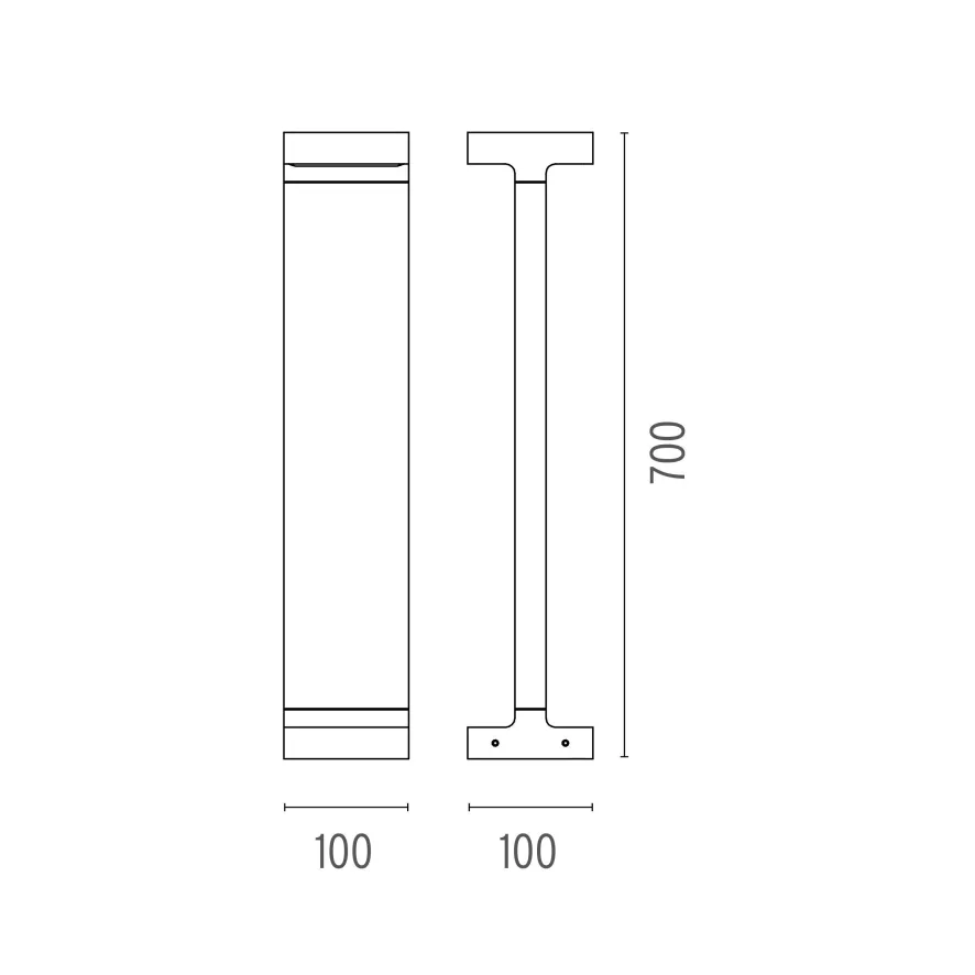 Flos Casting T 100x700 Sokkellamp LED 2700K Wit 2 Flos Casting T 100x700 Sokkellamp LED 2700K Wit - Afbeelding 2