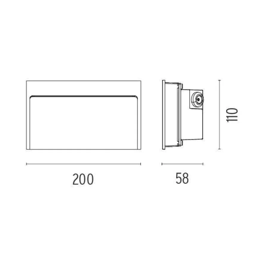 Flos My Way 200x110 Wandlamp LED 2700K Antraciet 4 Flos My Way 200x110 Wandlamp LED 2700K Antraciet - Afbeelding 4