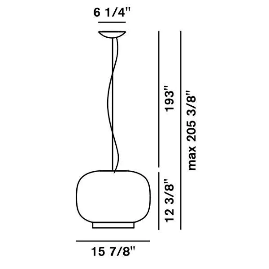 Foscarini Chouchin 1 Hanglamp Ø40 Retrofit Wit 2 Foscarini Chouchin 1 Hanglamp Ø40 Retrofit Wit - Afbeelding 2