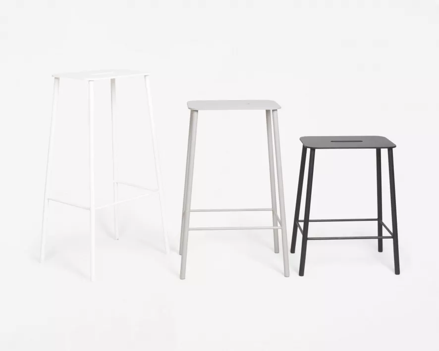 Frama Adam Mono Barkruk Buiten H65 Zwart 3 Frama Adam Mono Barkruk Buiten H65 Zwart - Afbeelding 3