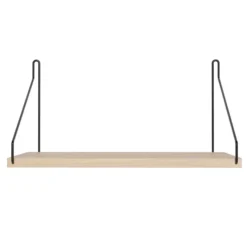 Frama Shelf Wandplank 40x20 Wit Geolied/zwart