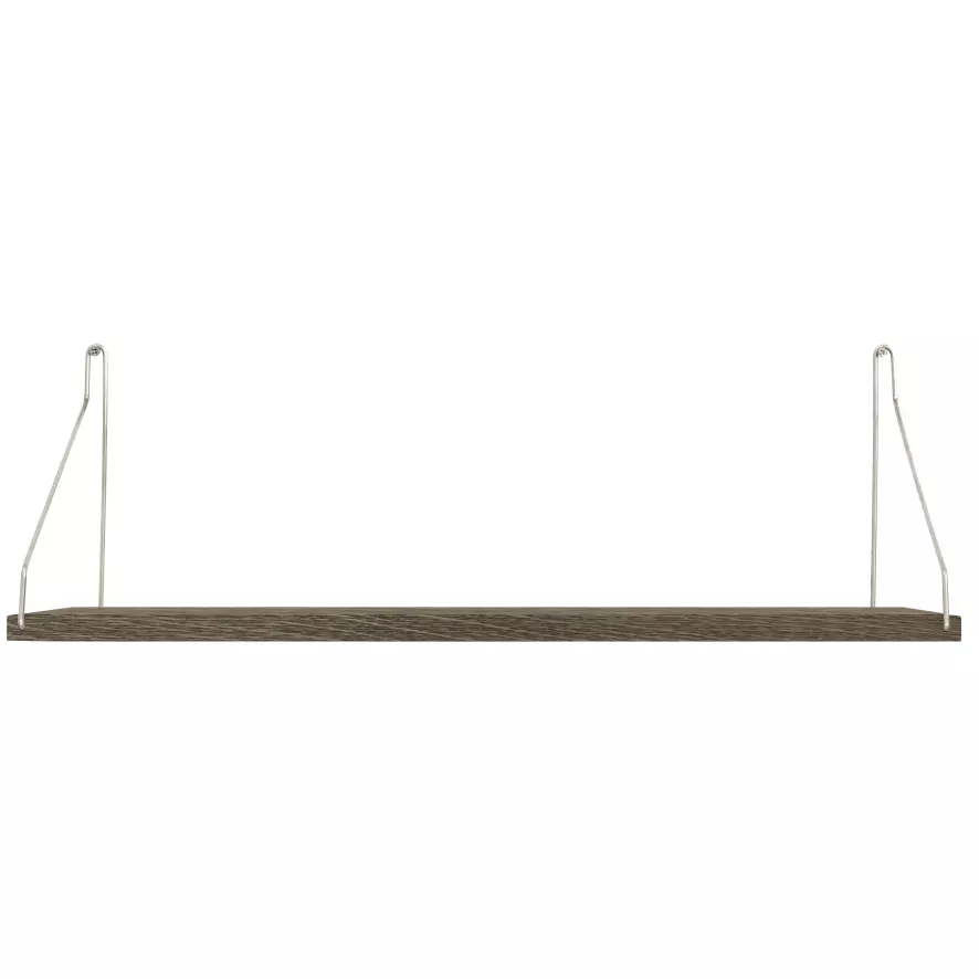 Frama Shelf Wandplank 60x20 Donker/roestvrijstaal 1 Frama Shelf Wandplank 60x20 Donker/roestvrijstaal