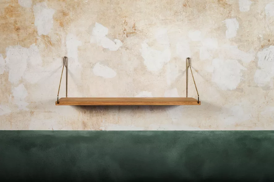 Frama Shelf Wandplank 60x20 Donker/roestvrijstaal 2 Frama Shelf Wandplank 60x20 Donker/roestvrijstaal - Afbeelding 2