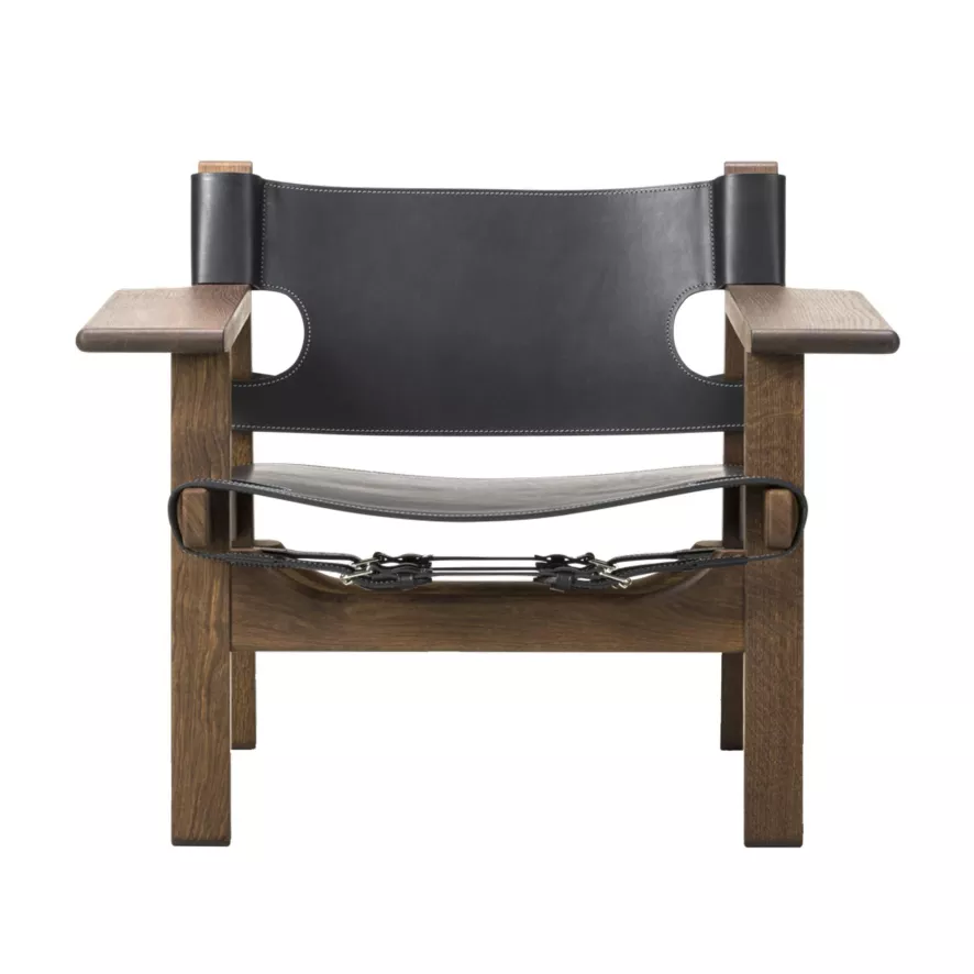 Fredericia The Spanish Chair Fauteuil Smoke Oak Oiled Black 1 Fredericia The Spanish Chair Fauteuil Smoke Oak Oiled Black