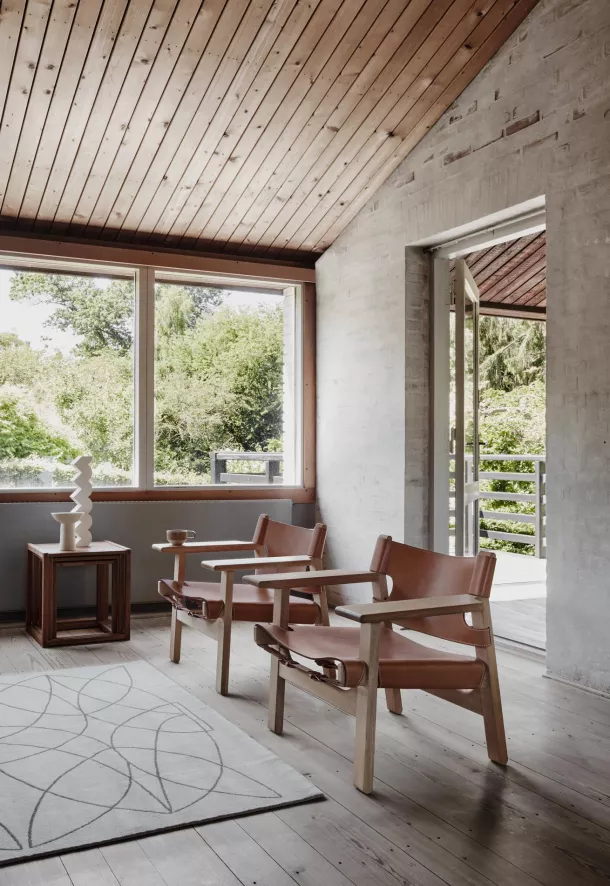 Fredericia The Spanish Chair Fauteuil Smoke Oak Oiled Black 7 Fredericia The Spanish Chair Fauteuil Smoke Oak Oiled Black - Afbeelding 7