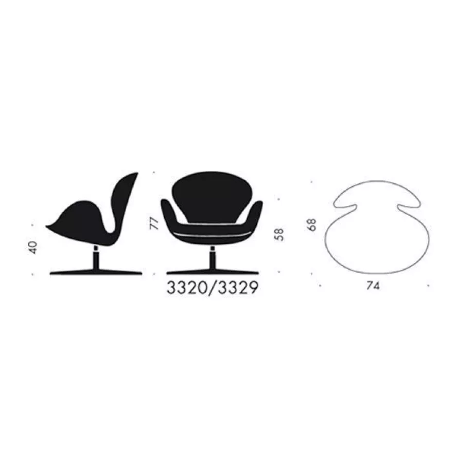 Fritz Hansen Swan Chair Loungestoel Divina 623, Polished Aluminium 12 Fritz Hansen Swan Chair Loungestoel Divina 623, Polished Aluminium - Afbeelding 12