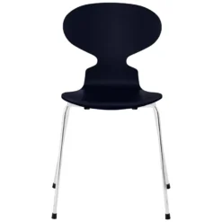 Fritz Hansen Ant Eetkamerstoel Chroom, Eiken Midnight Blue