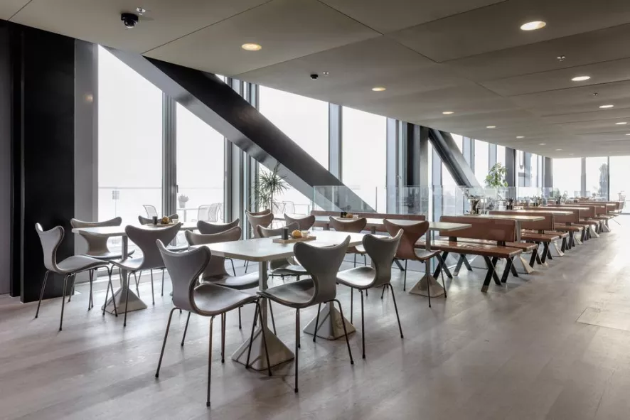 Fritz Hansen Lily Stoel Gestoffeerd Divina Melange 120 5 Fritz Hansen Lily Stoel Gestoffeerd Divina Melange 120 - Afbeelding 5