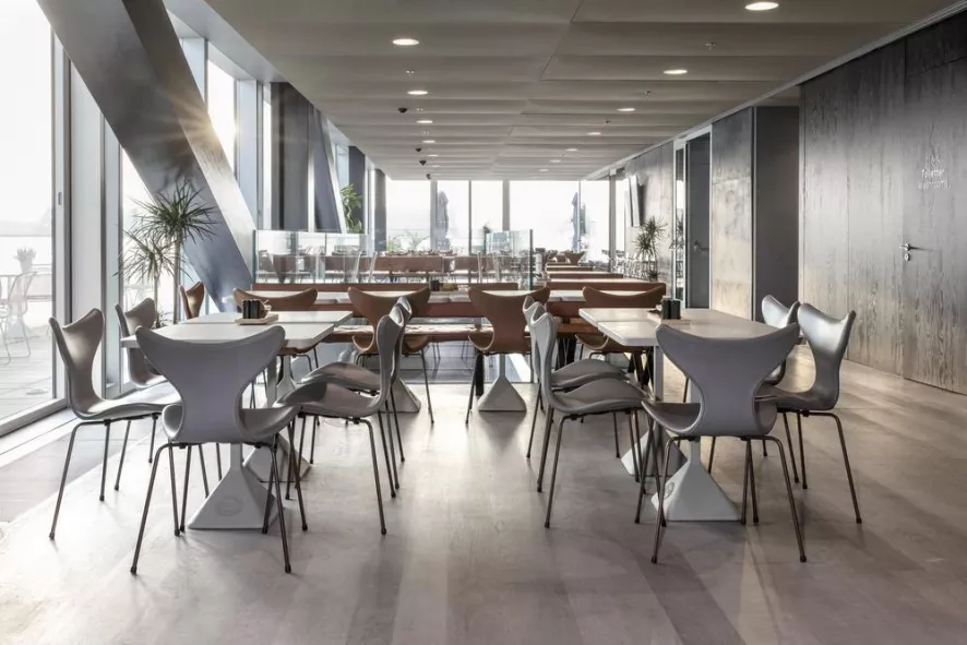 Fritz Hansen Lily Stoel Gestoffeerd Divina Melange 120 6 Fritz Hansen Lily Stoel Gestoffeerd Divina Melange 120 - Afbeelding 6