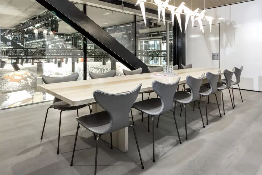 Fritz Hansen Lily Stoel Gestoffeerd Divina Melange 120 7 Fritz Hansen Lily Stoel Gestoffeerd Divina Melange 120 - Afbeelding 7