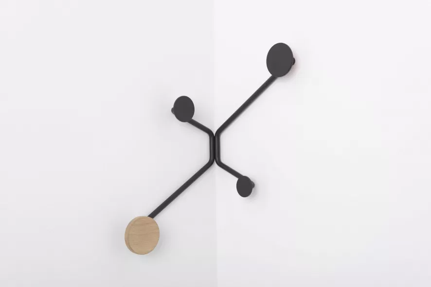 Gazzda Hook Kapstok Binnenhoek Zwart 8 Gazzda Hook Kapstok Binnenhoek Zwart - Afbeelding 8