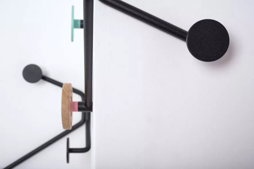 Gazzda Hook Kapstok Rechte Muur Roze 3 Gazzda Hook Kapstok Rechte Muur Roze - Afbeelding 3