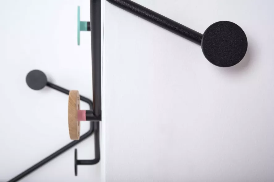 Gazzda Hook Kapstok Rechte Muur Roze 15 Gazzda Hook Kapstok Rechte Muur Roze - Afbeelding 15