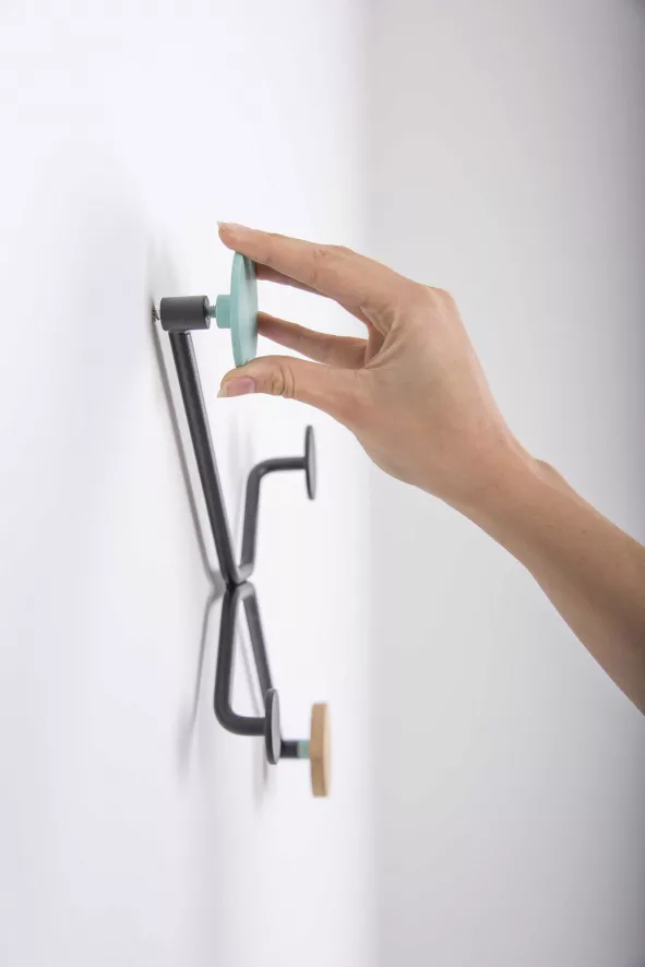 Gazzda Hook Kapstok Rechte Muur Roze 8 Gazzda Hook Kapstok Rechte Muur Roze - Afbeelding 8