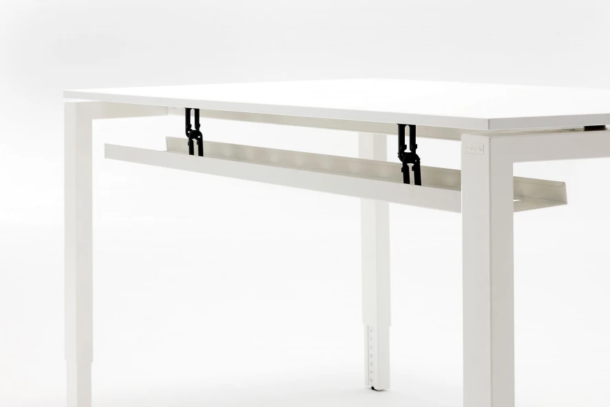 Gispen IC Bureau Blad Wit, Frame Zwart 7 Gispen IC Bureau Blad Wit, Frame Zwart - Afbeelding 7