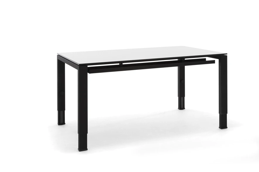 Gispen IC Bureau Blad Wit, Frame Zwart 2 Gispen IC Bureau Blad Wit, Frame Zwart - Afbeelding 2