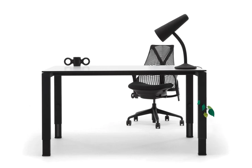 Gispen IC Bureau Blad Wit, Frame Zwart 6 Gispen IC Bureau Blad Wit, Frame Zwart - Afbeelding 6