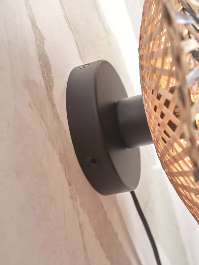 Good&Mojo Kalimantan Wandlamp Extra Small Ø30 Zwart 6 Good&Mojo Kalimantan Wandlamp Extra Small Ø30 Zwart - Afbeelding 6