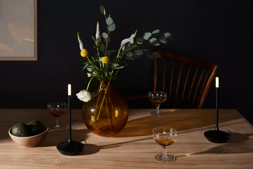 Graypants Wick Tafellamp LED Oplaadbaar Wit 2 Graypants Wick Tafellamp LED Oplaadbaar Wit - Afbeelding 2