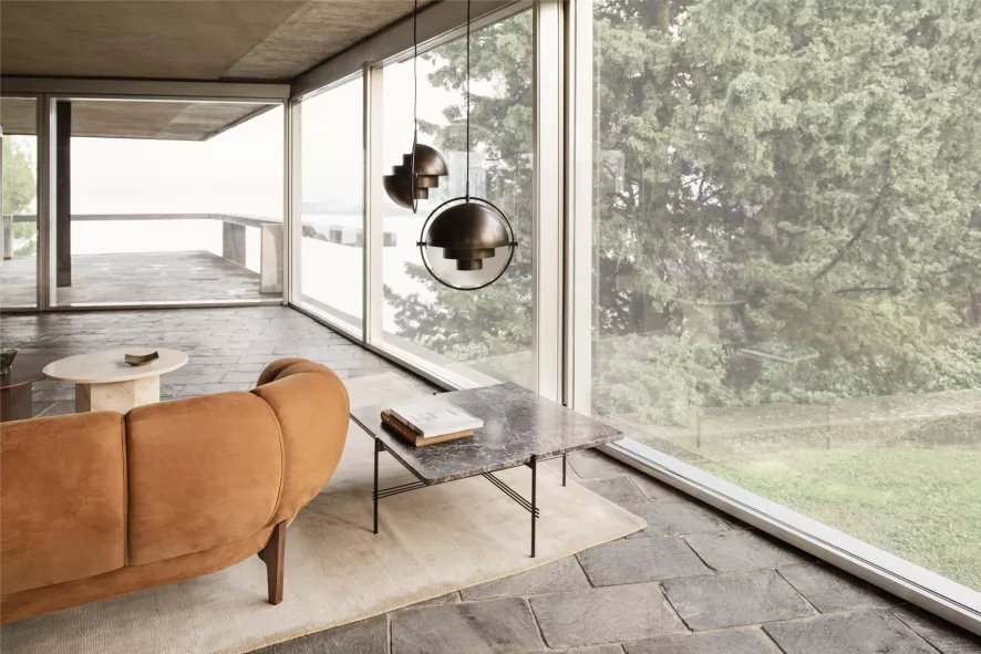 Gubi Multi-Lite Hanglamp Ø36 Large Messing/sea Grey 10 Gubi Multi-Lite Hanglamp Ø36 Large Messing/sea Grey - Afbeelding 10