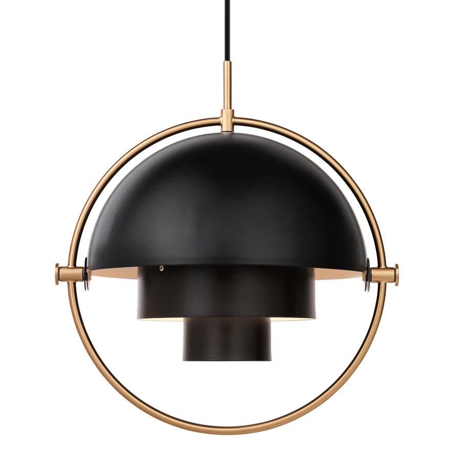 Gubi Multi-Lite Hanglamp Ø36 Large Messing/sea Grey 11 Gubi Multi-Lite Hanglamp Ø36 Large Messing/sea Grey - Afbeelding 11