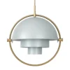 Gubi Multi-Lite Hanglamp Ø36 Large Messing/sea Grey