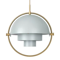 Gubi Multi-Lite Hanglamp Ø36 Large Messing/sea Grey