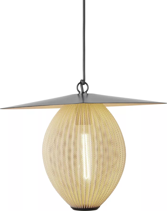 Gubi Satellite Hanglamp Buiten Ø22 Mustard Gold Semi Matt 10 Gubi Satellite Hanglamp Buiten Ø22 Mustard Gold Semi Matt - Afbeelding 10