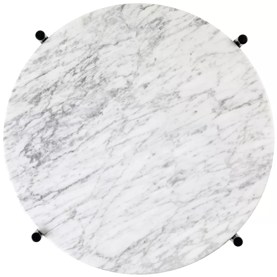 Gubi TS Bijzettafel 40 Zwart/wit Marmer 4 Gubi TS Bijzettafel 40 Zwart/wit Marmer - Afbeelding 4