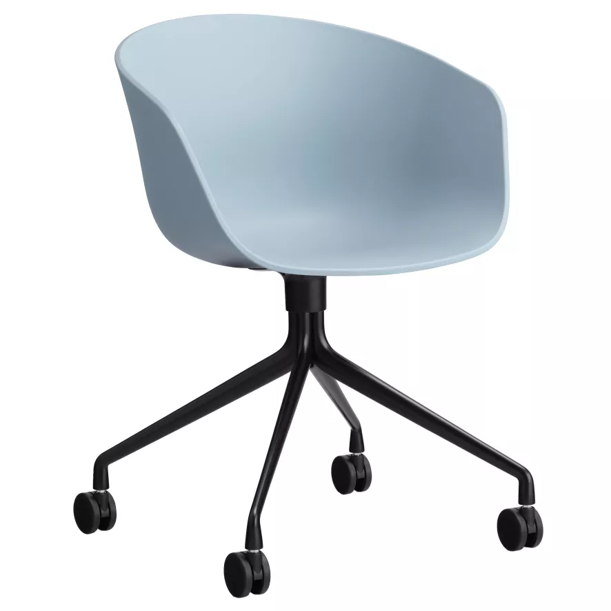 Hay AAC24 Bureaustoel Zwart Onderstel Slate Blue 1 Hay AAC24 Bureaustoel Zwart Onderstel Slate Blue