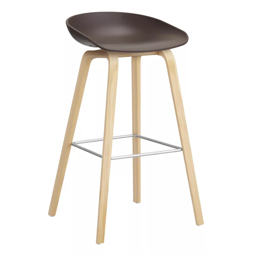 Hay AAS32 Barkruk 75cm Gezeept Eiken Onderstel Raisin 1 Hay AAS32 Barkruk 75cm Gezeept Eiken Onderstel Raisin