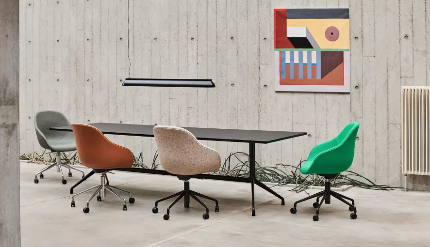 Hay About A Chair AAC155 Bureaustoel Sense Cognac 6 Hay About A Chair AAC155 Bureaustoel Sense Cognac - Afbeelding 6