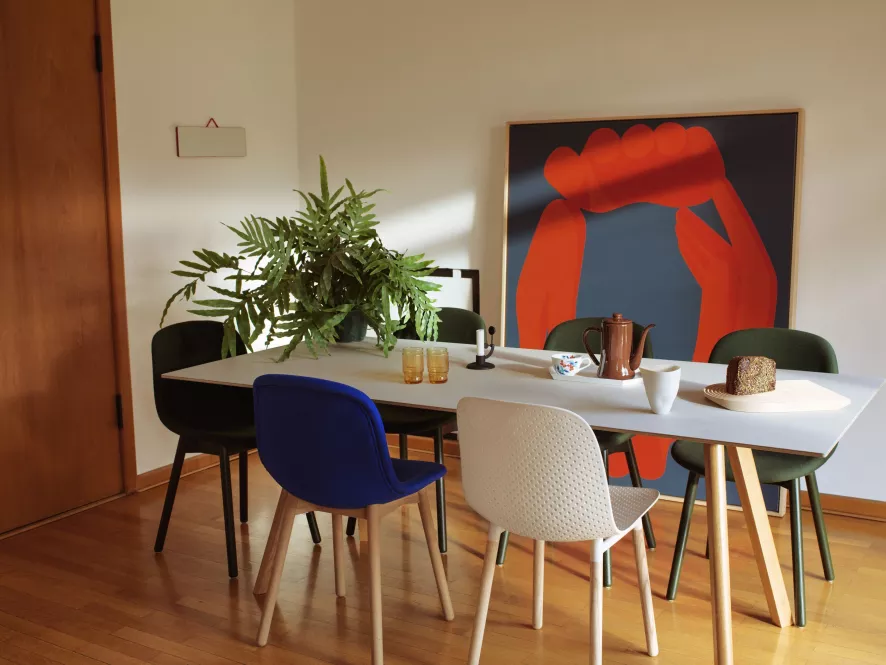 Hay Copenhague CPH30 Tafel 250x90, Gezeept Eiken, Grijs Linoleum 13 Hay Copenhague CPH30 Tafel 250x90, Gezeept Eiken, Grijs Linoleum - Afbeelding 13